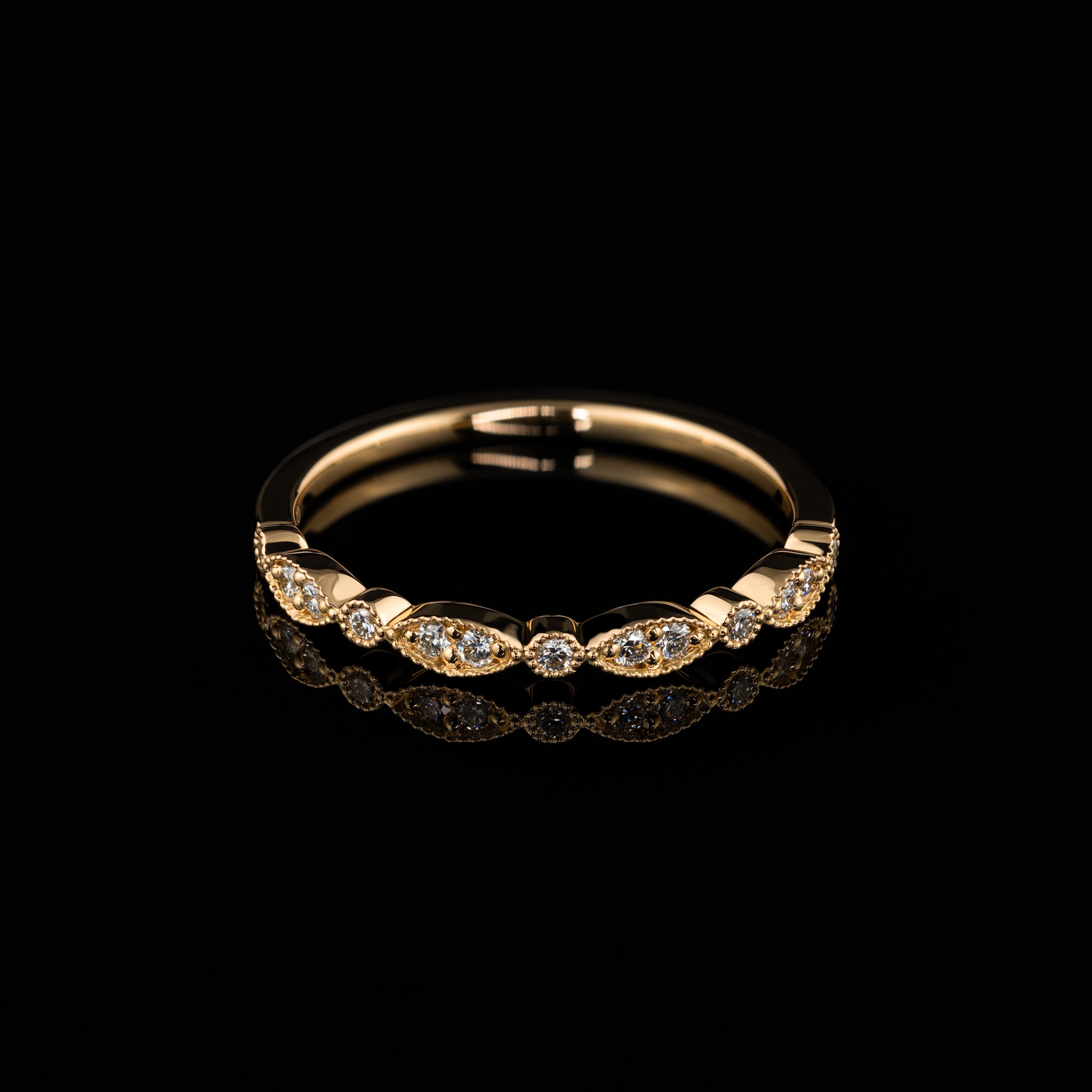 Besonderer Vorsteckring Ehering Liliana, Vintage, Goldschmiede, Goldzeit in Nürnberg, Roségold