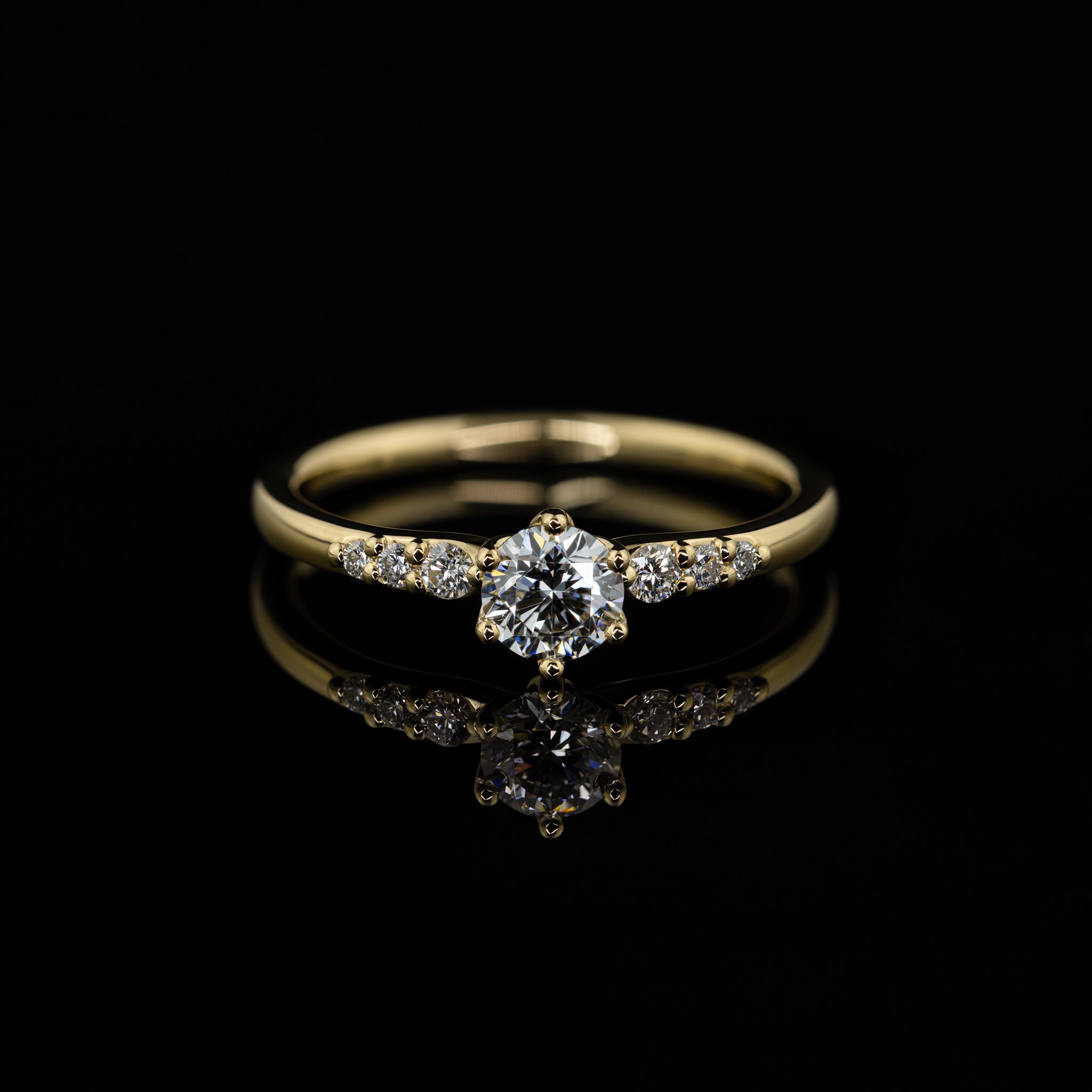 Gelbgold Fine Verlobungsring Goldzeit Nuernberg Juwelier