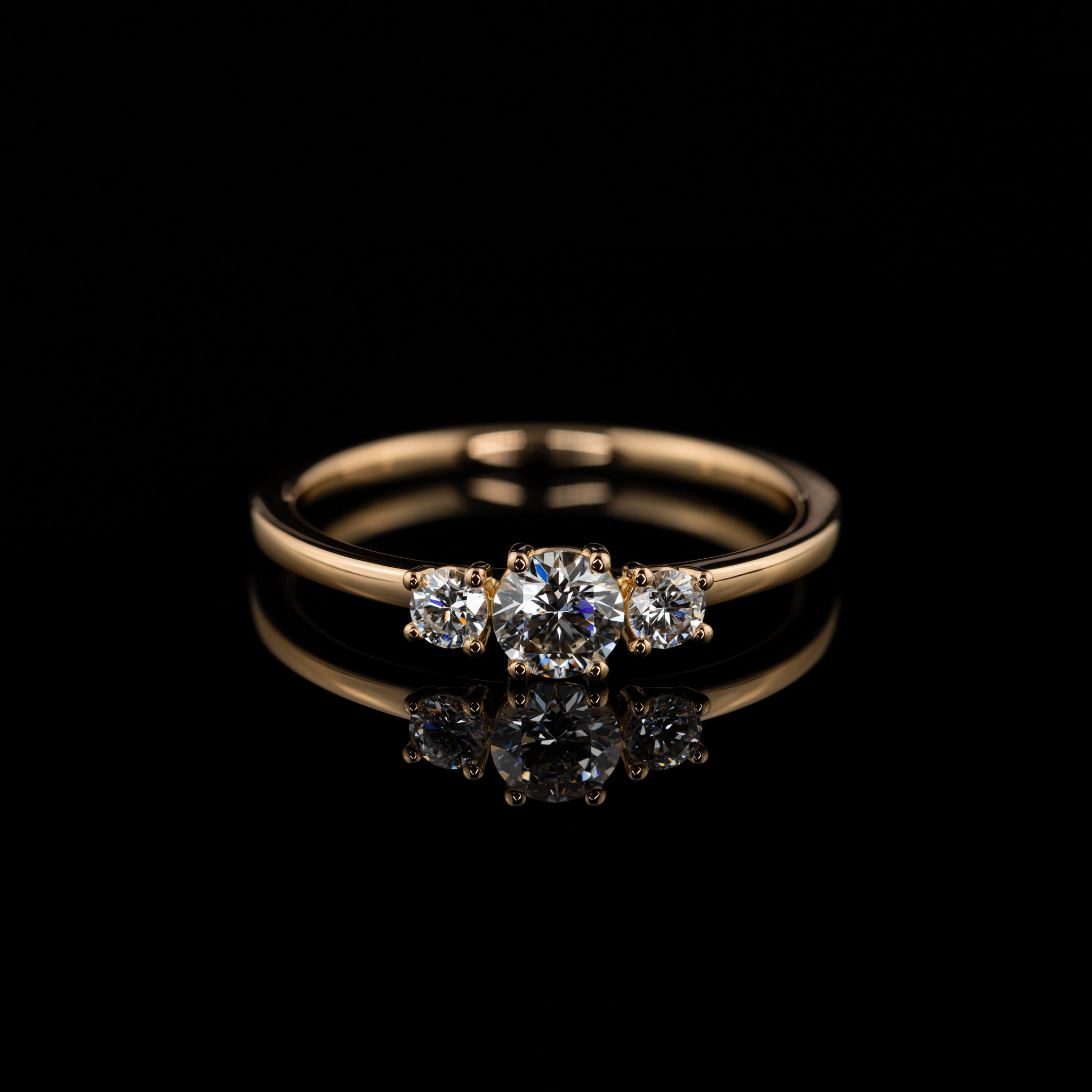 Roségold Caro individueller Verlobungsring Stackbar natuerliche labgrown Diamanten Goldzeit Nuernberg Goldschmied