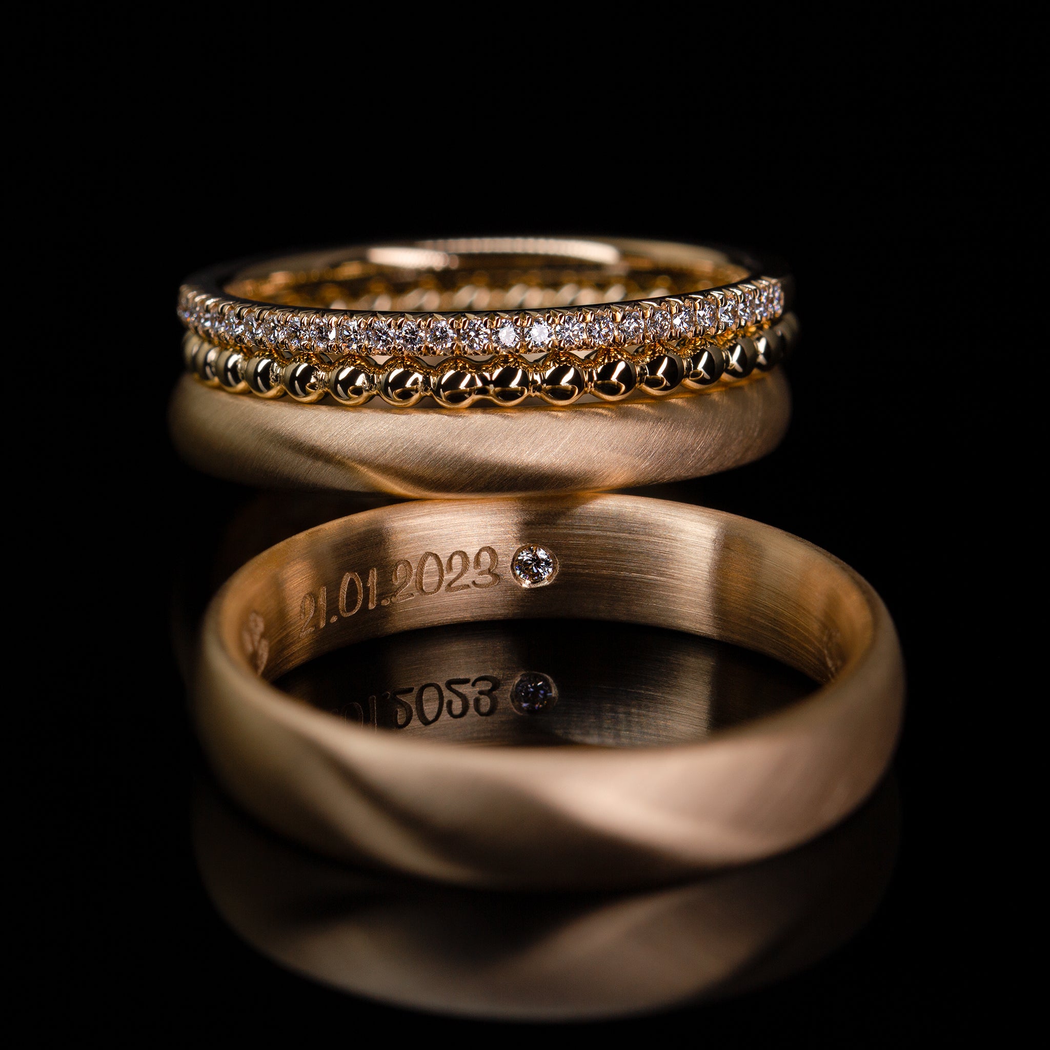 Goldzeit Ring, Modell "Clara"