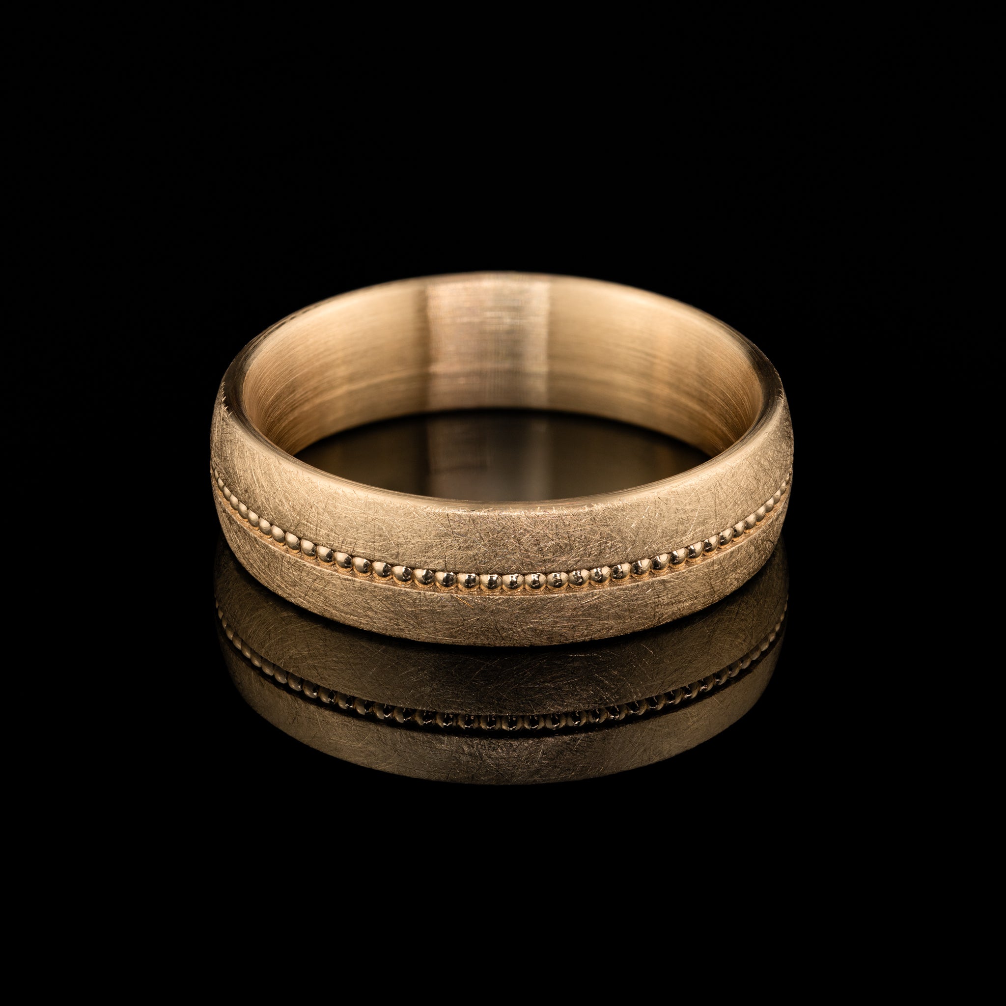Roségold Elias besonderer Ehering Mann individuelle Trauringe Herren Goldzeit Nuernberg Goldschmied Juwelier
