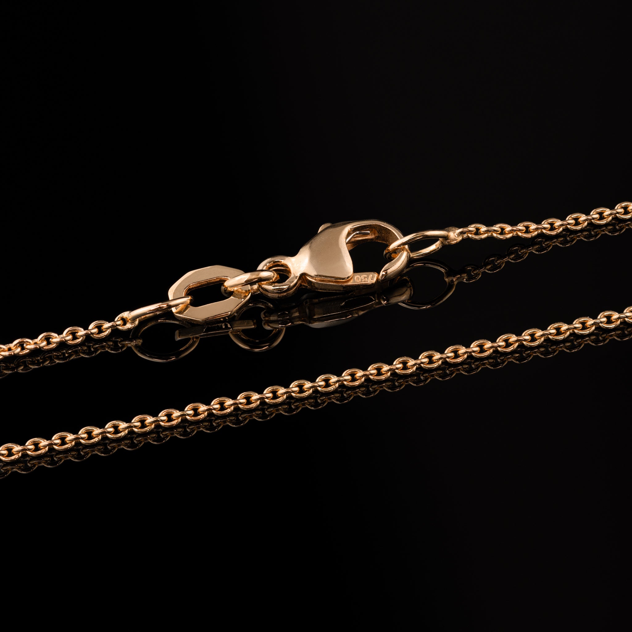 Rotgold Rundankerkette Goldzeit Schmuck Juwelier Goldschmiede Nuernberg Detailansicht